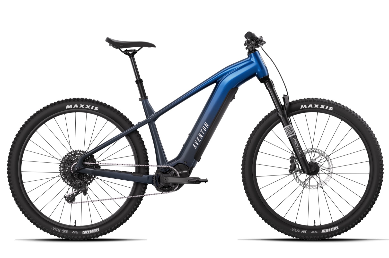 Aventon Ramblas ADV hardtail electric mountain bike in Cerulean